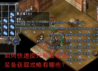 如何快速提升新服等级?装备获取攻略有哪些? 如何快速提升新服等级?装备获取攻略有哪些?