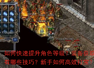 如何快速提升角色等级?装备获取有哪些技巧?新手如何高效打宝? 如何快速提升角色等级?装备获取有哪些技巧?新手如何高效打宝?