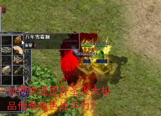 如何快速提升圣火大极品传奇角色战斗力? 如何快速提升圣火大极品传奇角色战斗力?