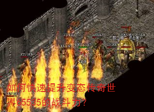 如何快速提升变态传奇世界65535的战斗力? 如何快速提升变态传奇世界65535的战斗力?